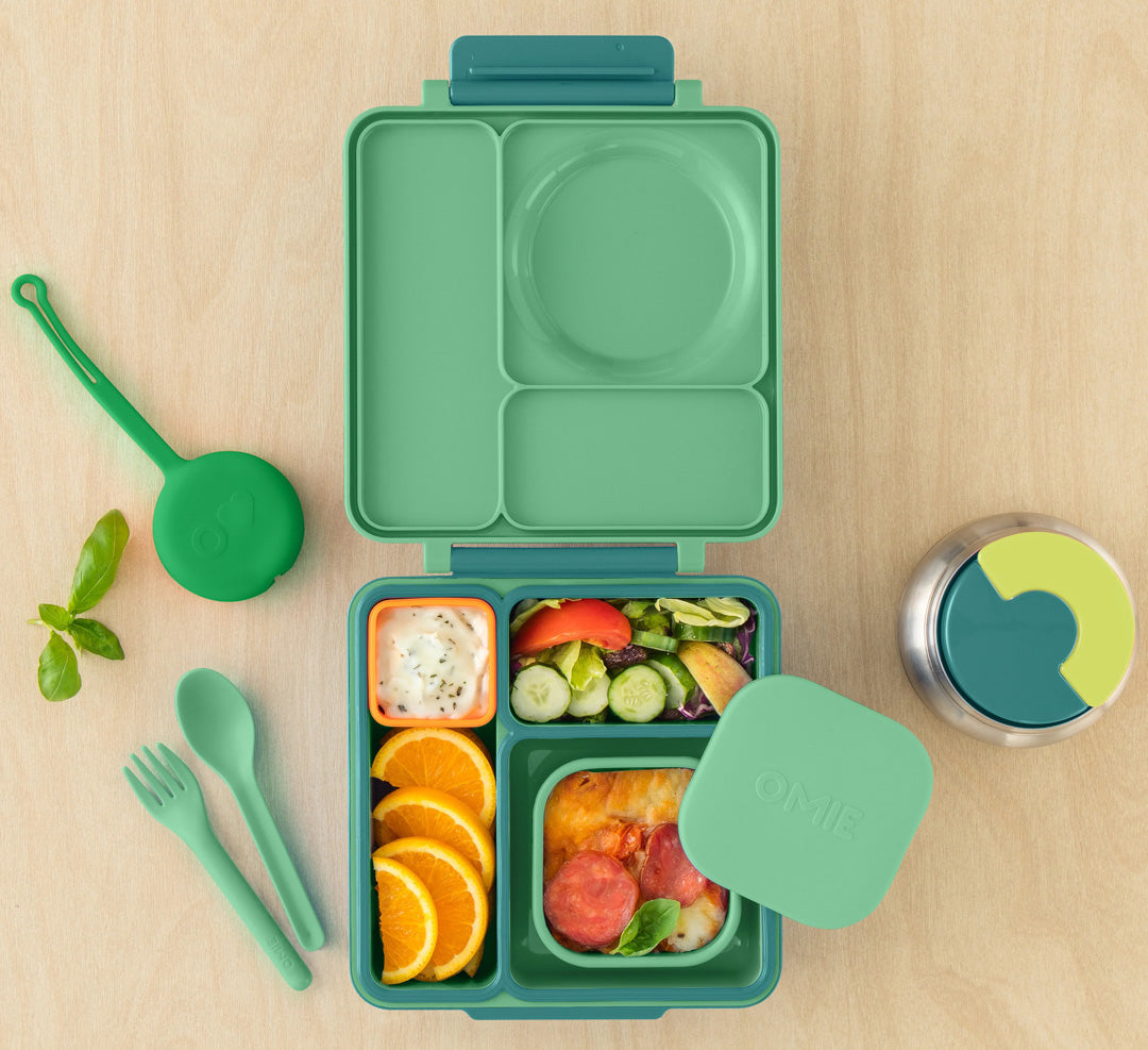 OmieSnack - silikónová dóza zelená 280ml