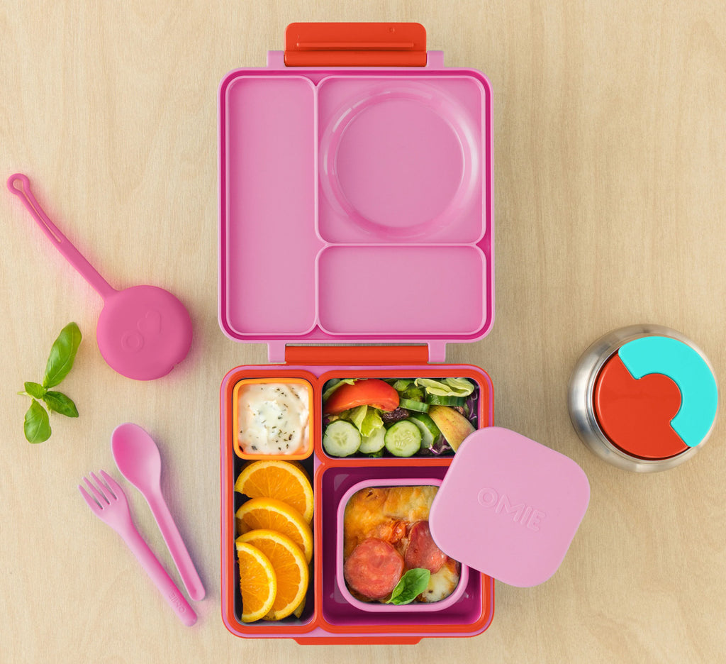 OmieSnack - silikónová dóza ružová 280ml