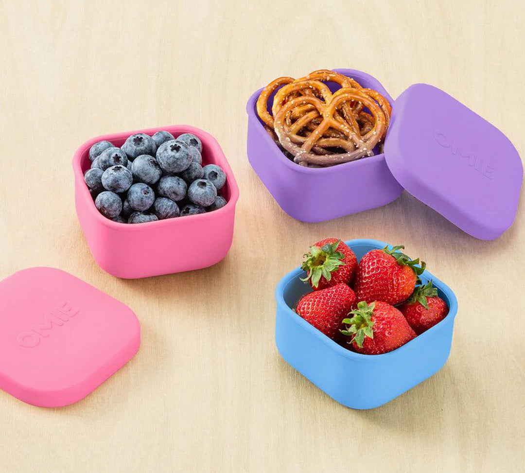 OmieSnack - silikónová dóza modrá 280ml