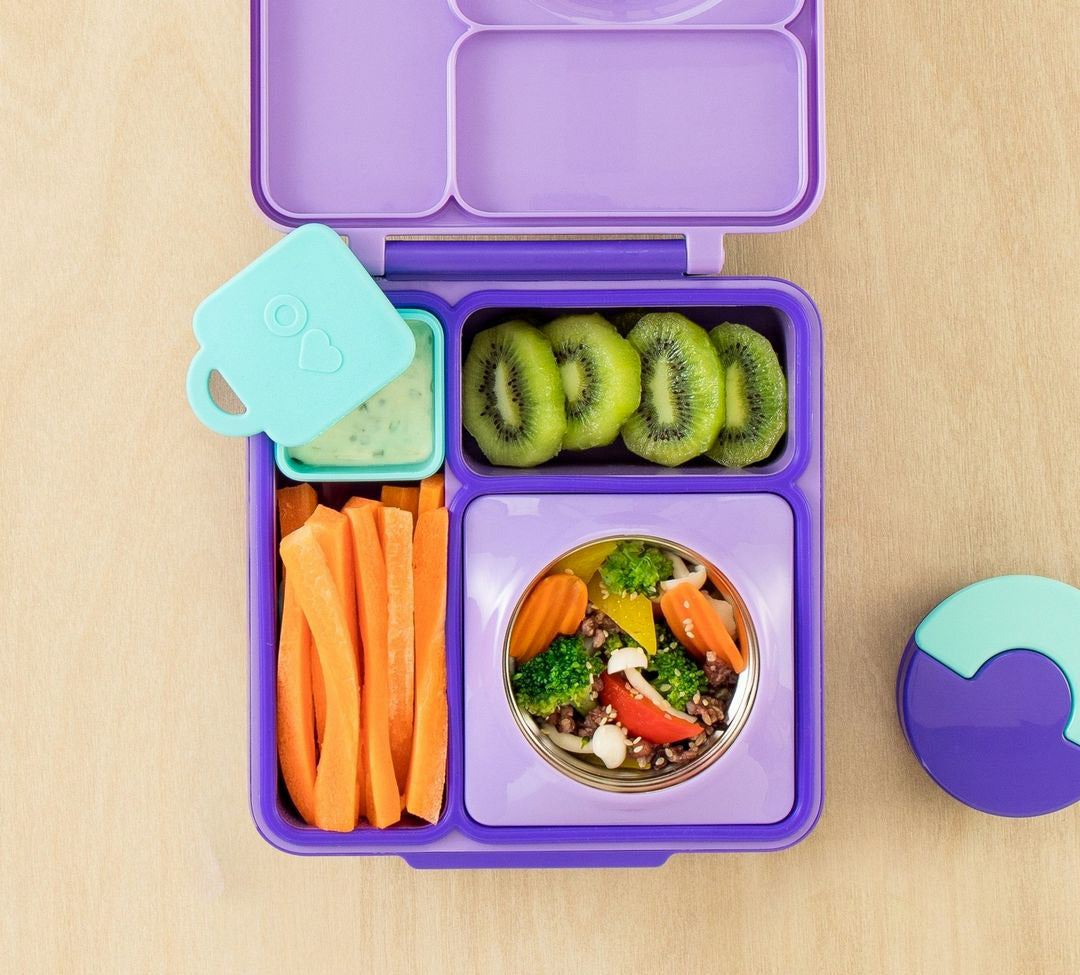 OmieDip - sada 2 silikónových dózičiek ružová a tyrkysová