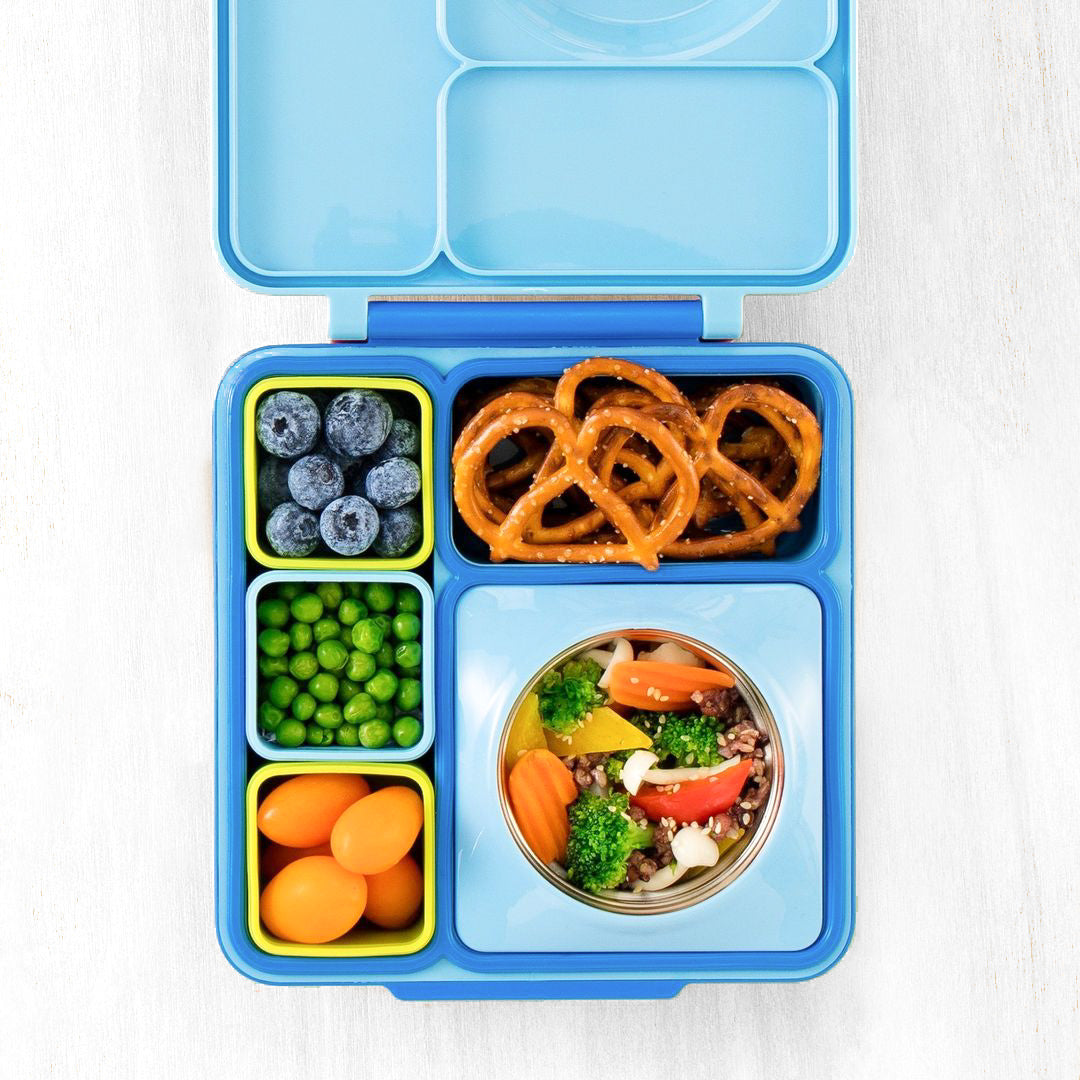 OmieDip - sada 2 silikónových dózičiek ružová a tyrkysová