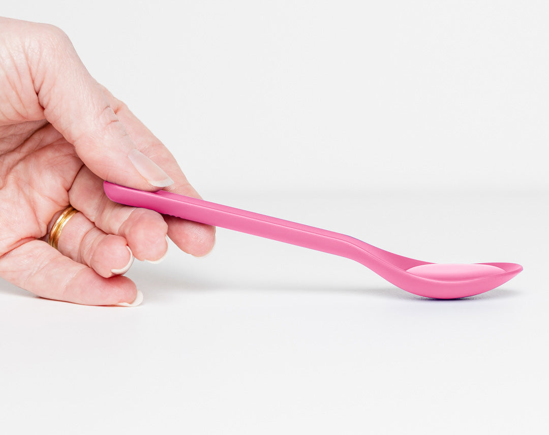 Detský cestovný príbor, sada 2 kusov - OmiePod žuvačková ružová