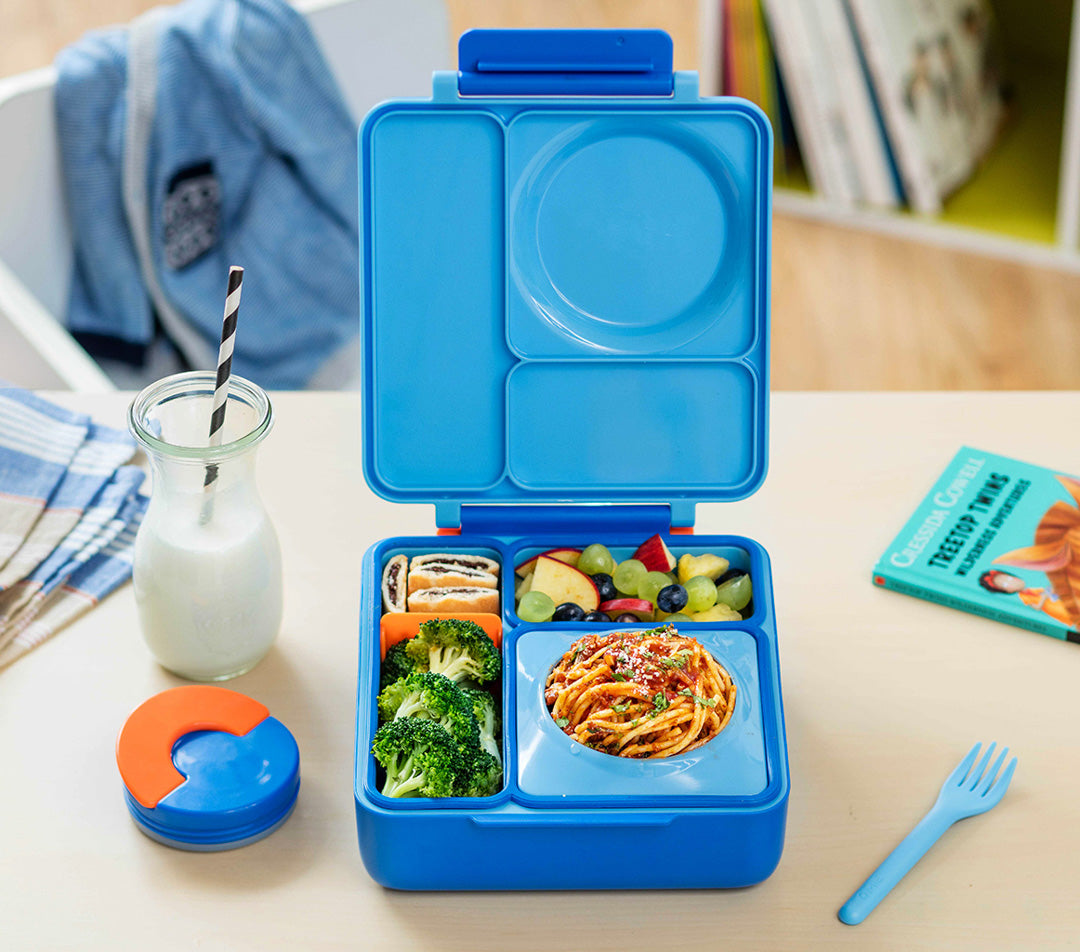 OmieBox hot & cold - Lunchbox s vyberateľnou termonádobou Modré nebo