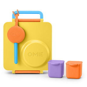 OmieDip - sada 2 silikónových dózičiek fialová a oranžová