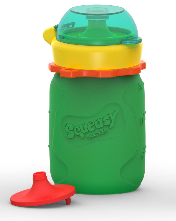 Squeasy Snacker Mini - silikónová kapsička 100ml zelená