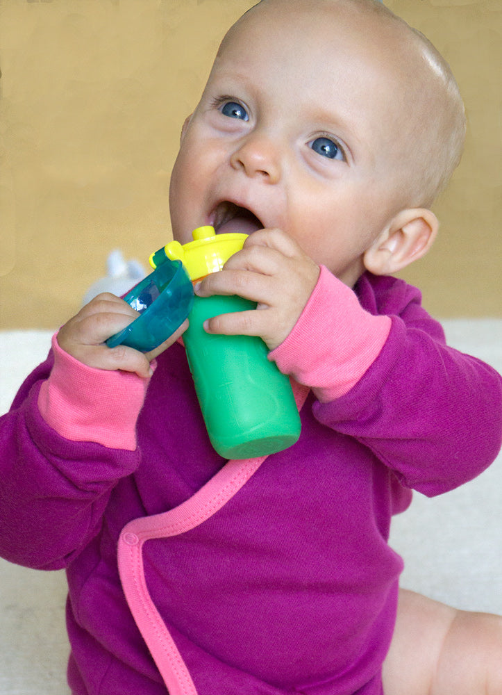 Squeasy Snacker Mini - silikónová kapsička 100ml zelená