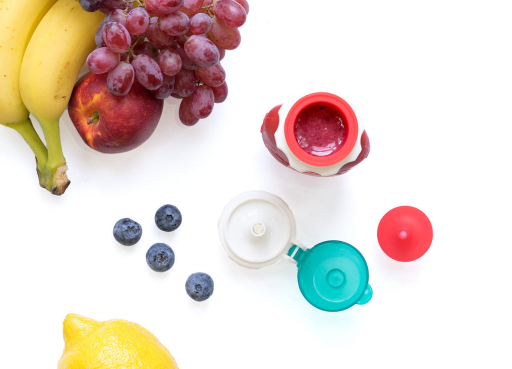 Squeasy Snacker - silikónová kapsička 180ml sivá