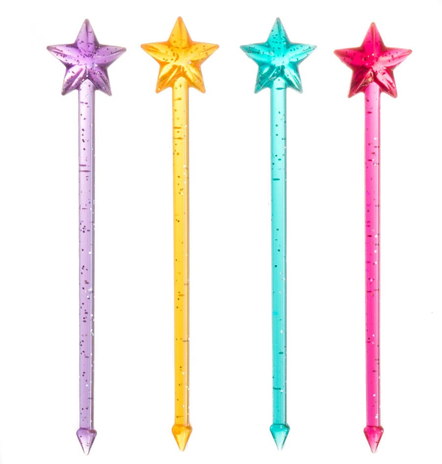 Napichovátka dlhé trblietavé srdiečka a hviezdičky