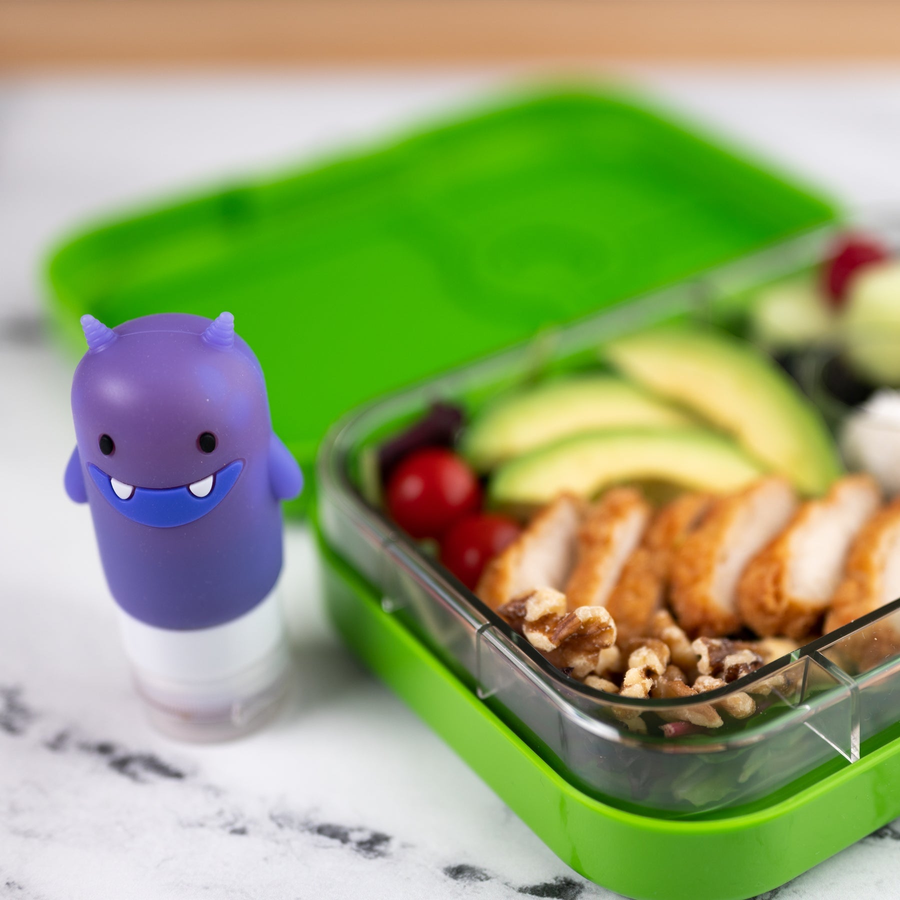 Yumbox Sada 3 silikónových fľaštičiek Veselé príšerky 60ml
